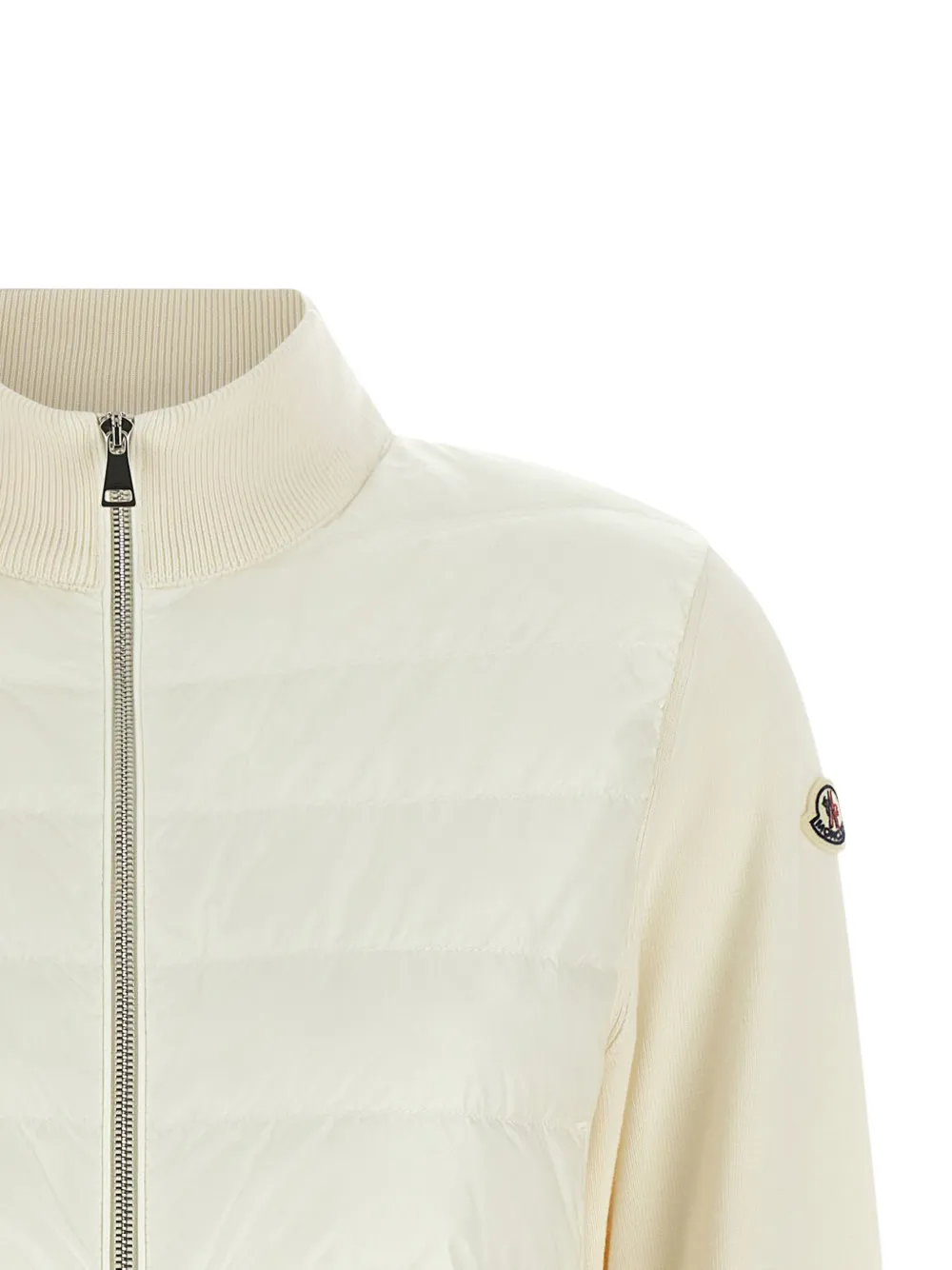 Moncler quilted panel cardigan Beige