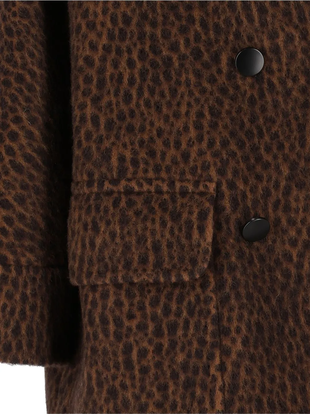 Tagliatore Lillian leopard-print coat Bruin