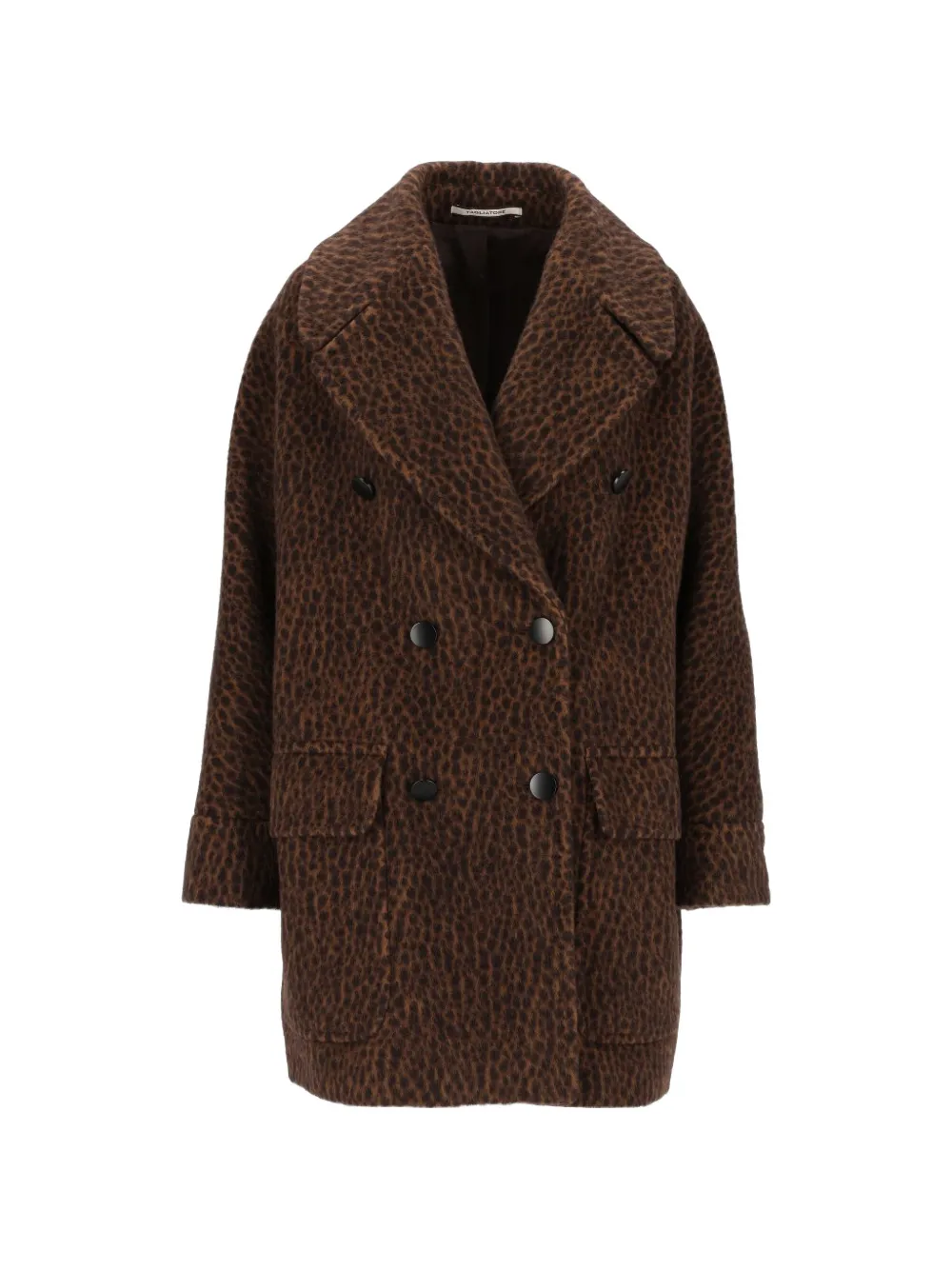 Tagliatore Lillian leopard-print coat Bruin