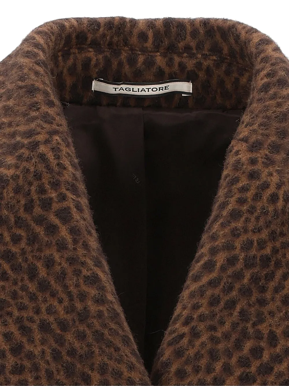 Tagliatore Lillian leopard-print coat Bruin