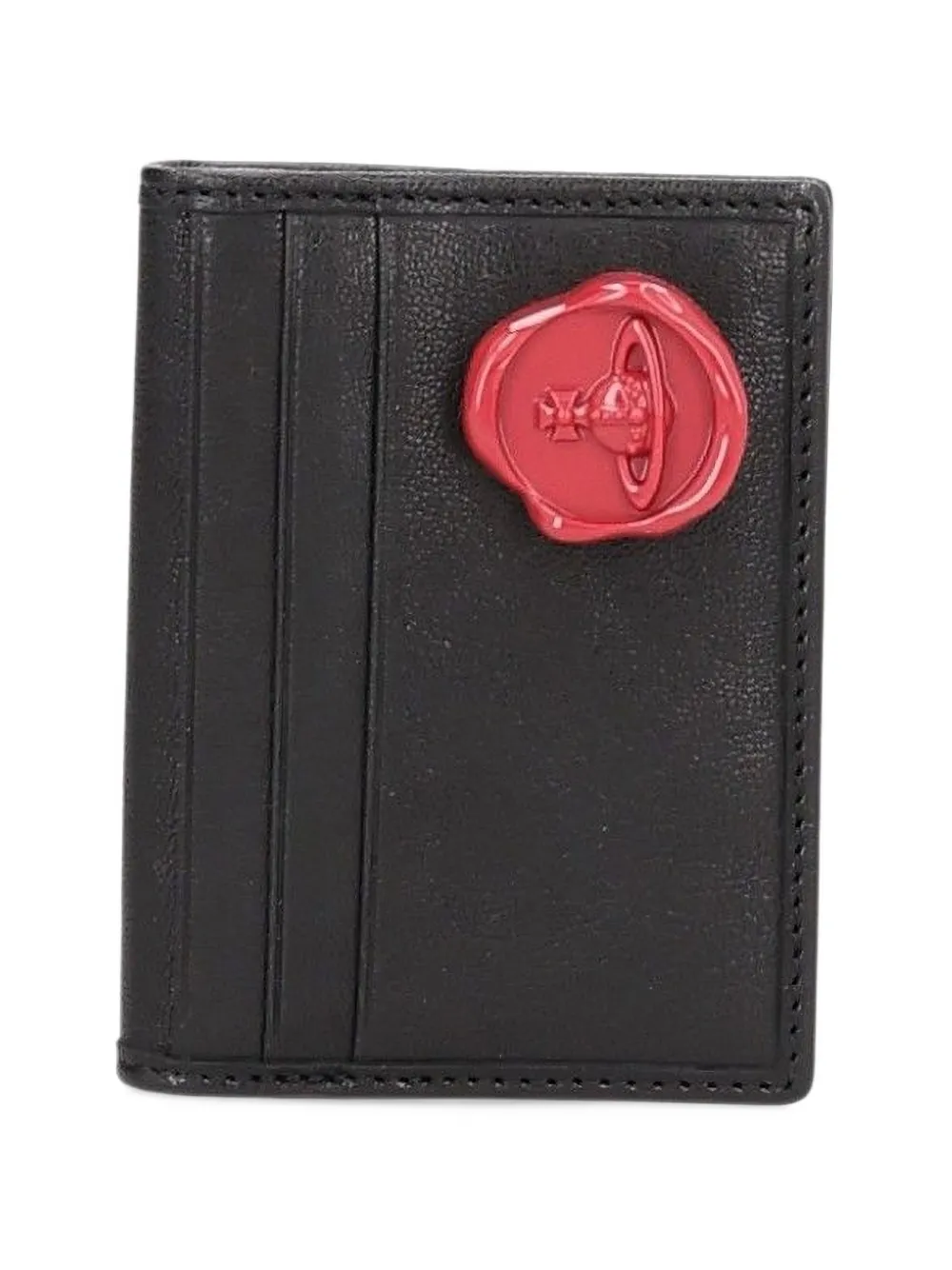 Vivienne Westwood wax-seal card holder - Nero