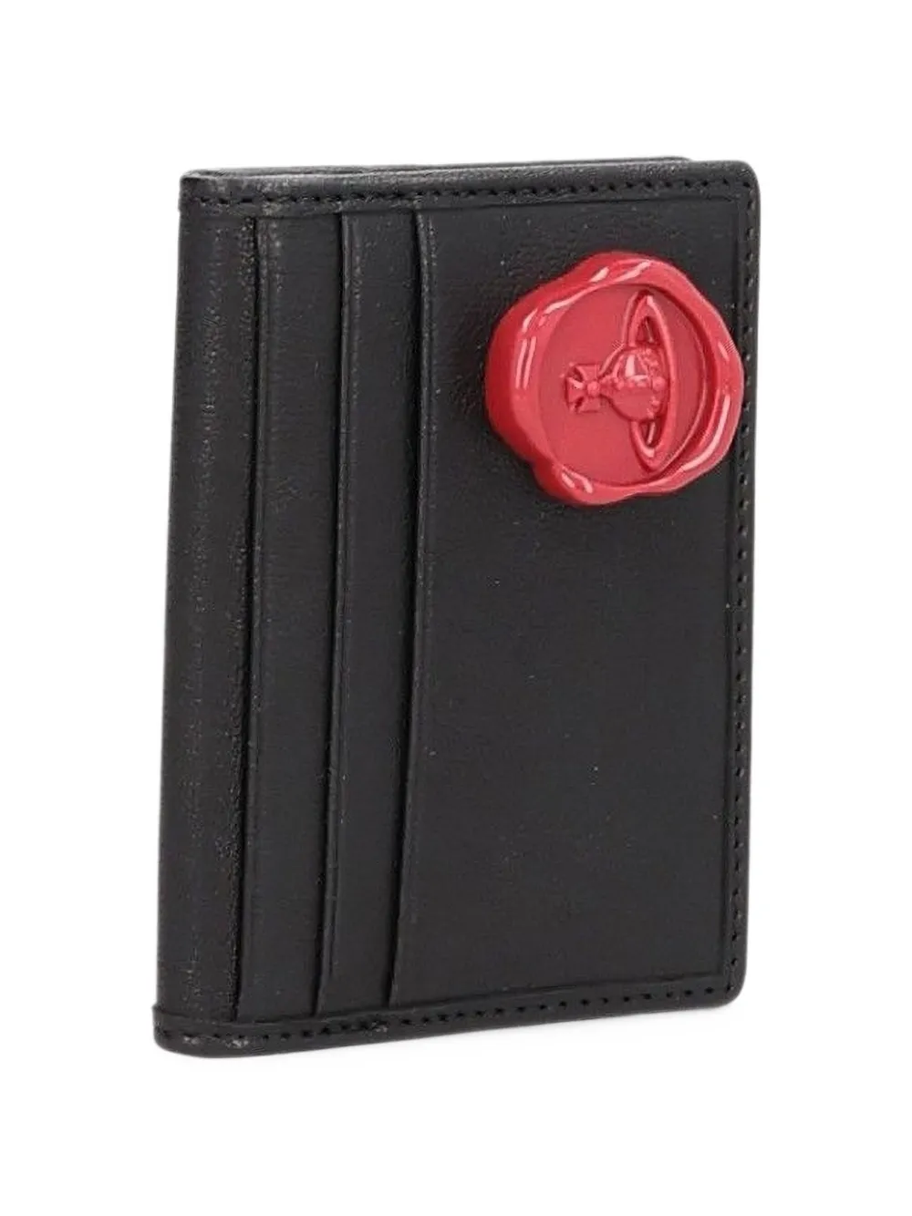 Vivienne Westwood wax-seal card holder Zwart