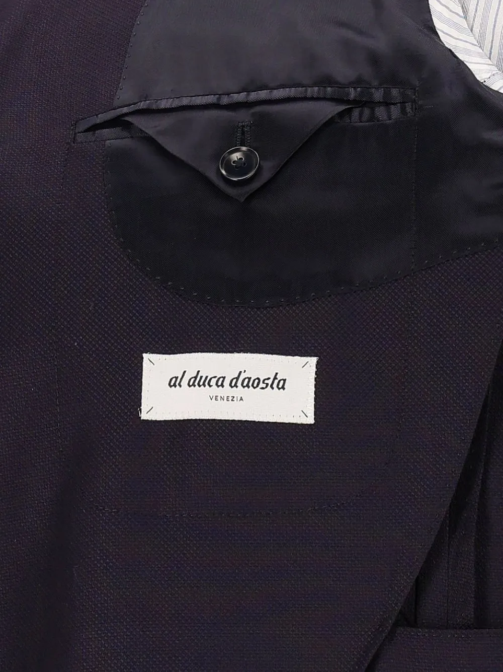 Al Duca D Aosta 1902 Wollen blazer met enkele rij knopen Blauw