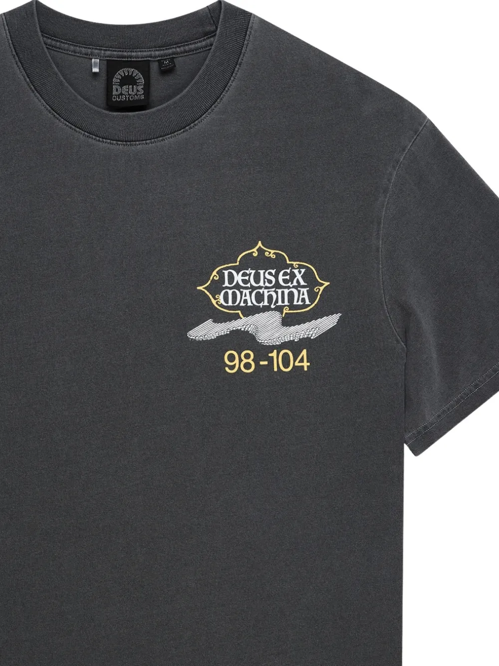 Deus Ex Machina Easy Peacey stone-washed T-shirt Grijs