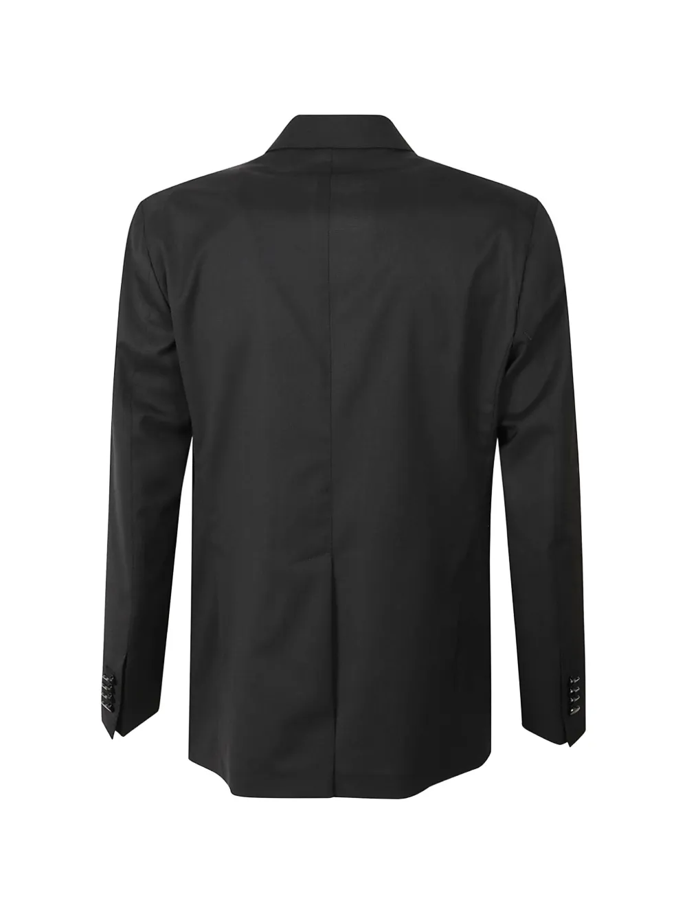 Tagliatore double-breasted peak-lapel coat Zwart