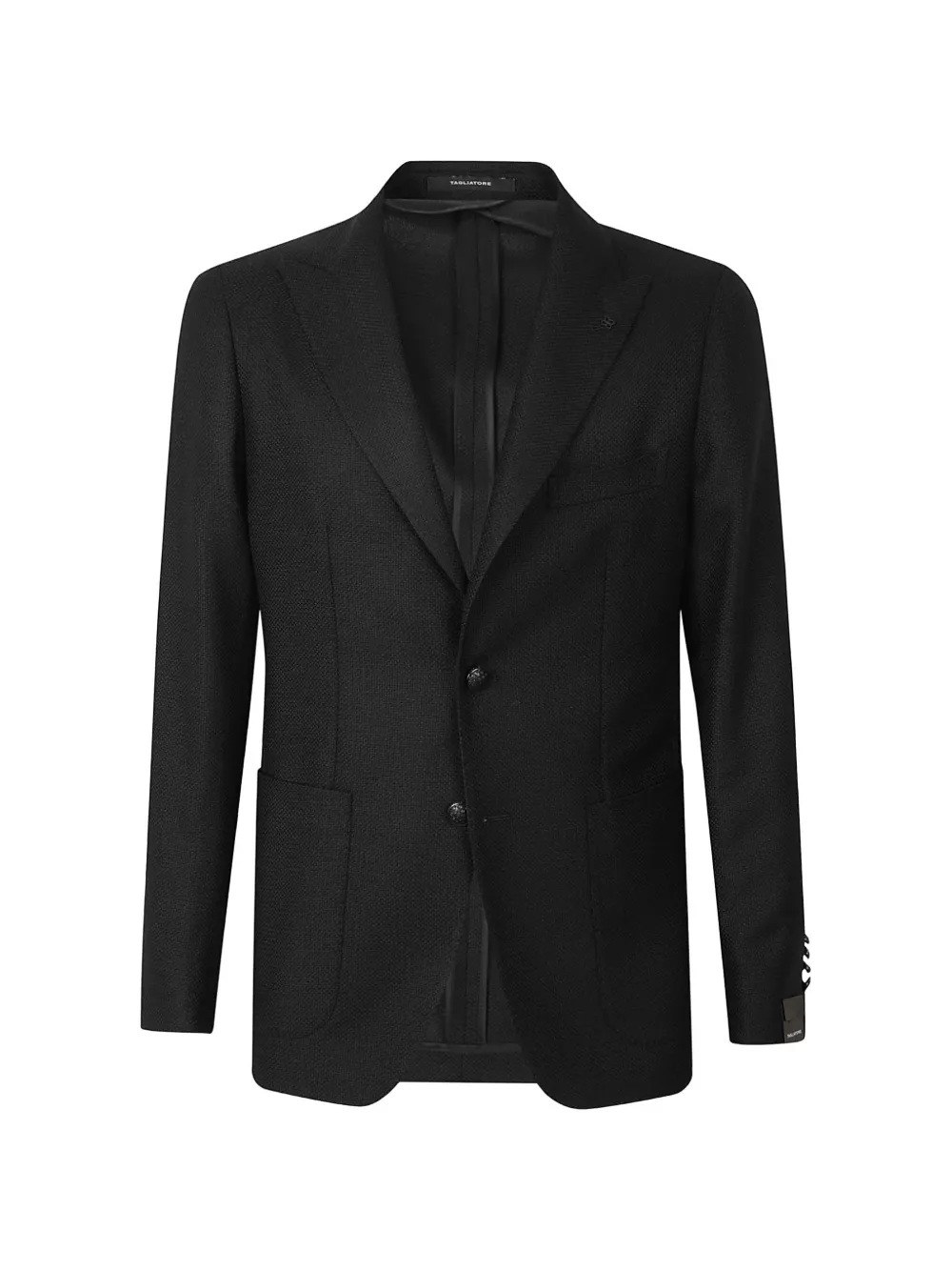 Tagliatore peak-lapels single-breasted blazer Zwart