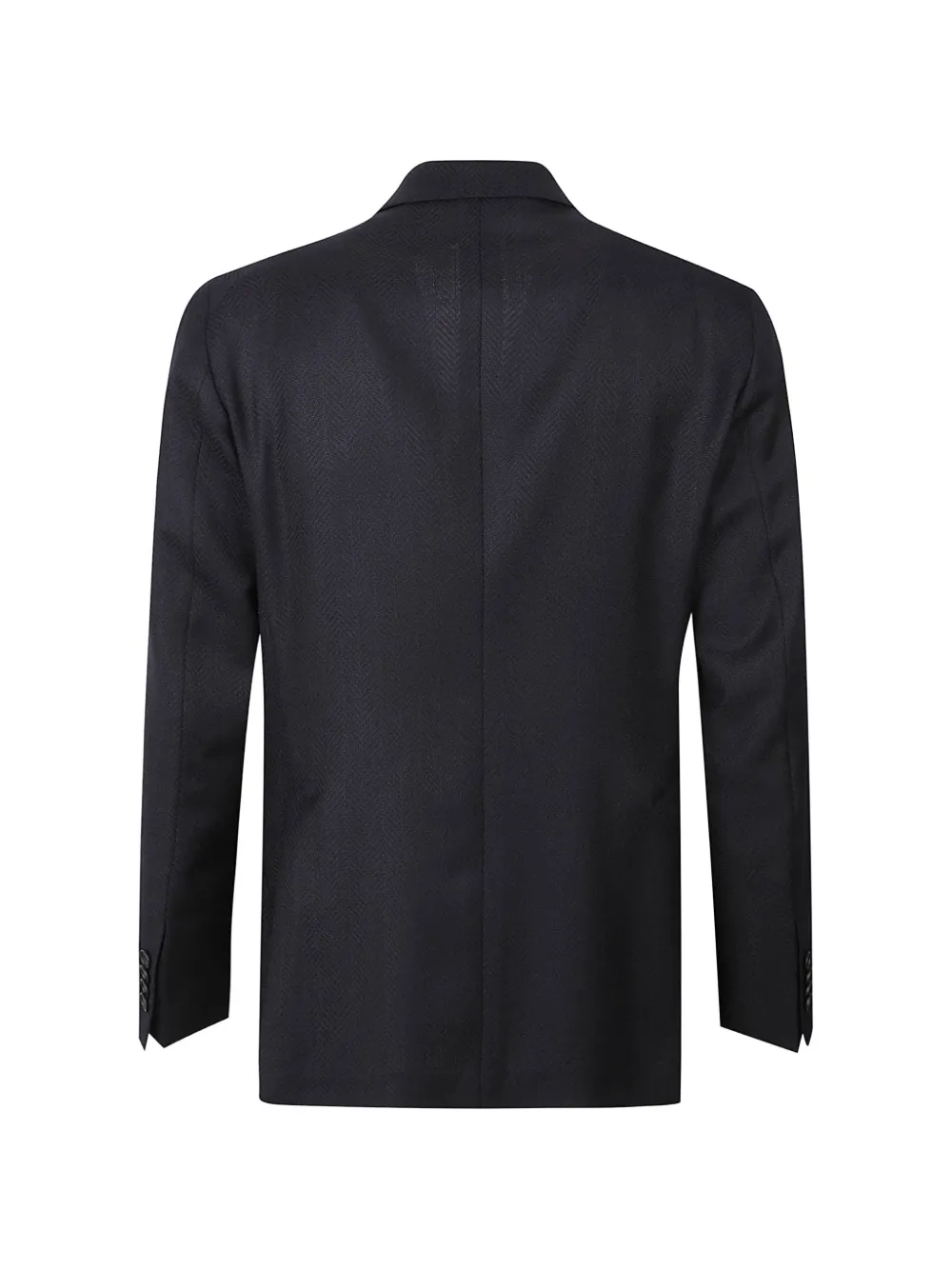 Tagliatore double-breasted chevron blazer Blauw