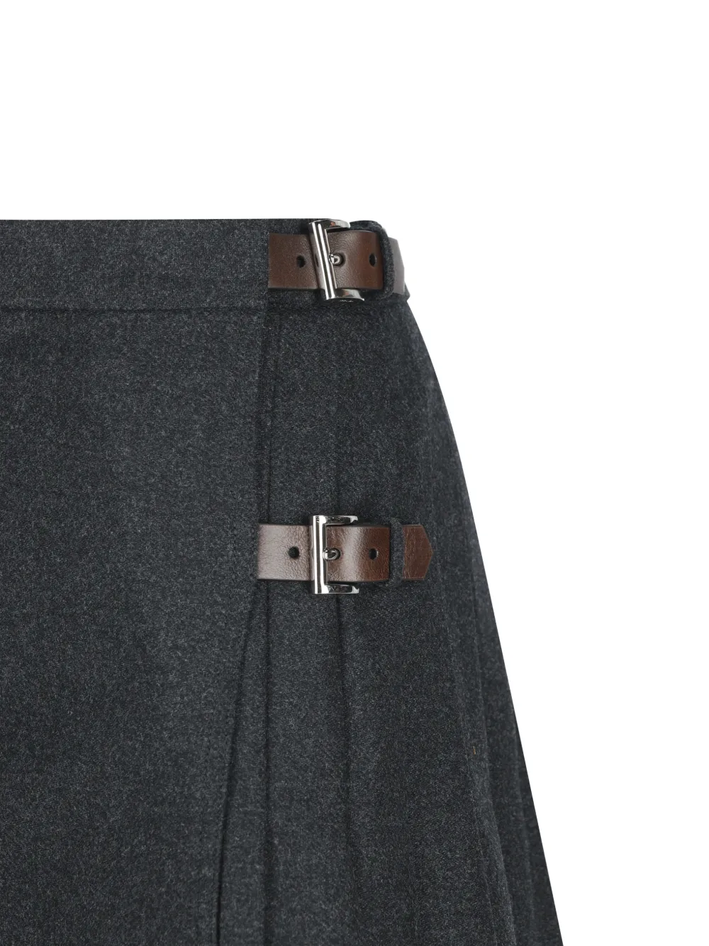 Prada Re-Wool miniskirt Grijs