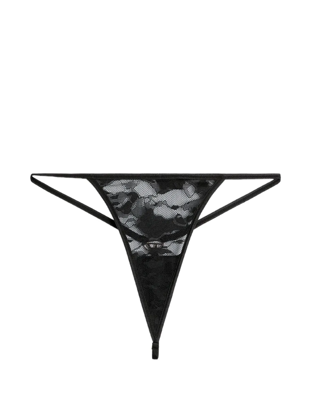 Diesel thong in camo lace Zwart