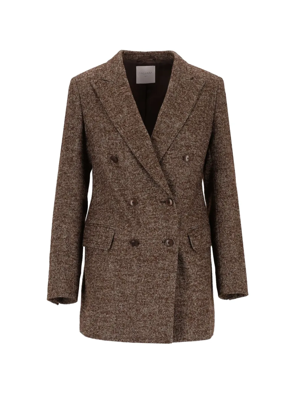 LATORRE double-breasted peak-lapel blazer - Braun