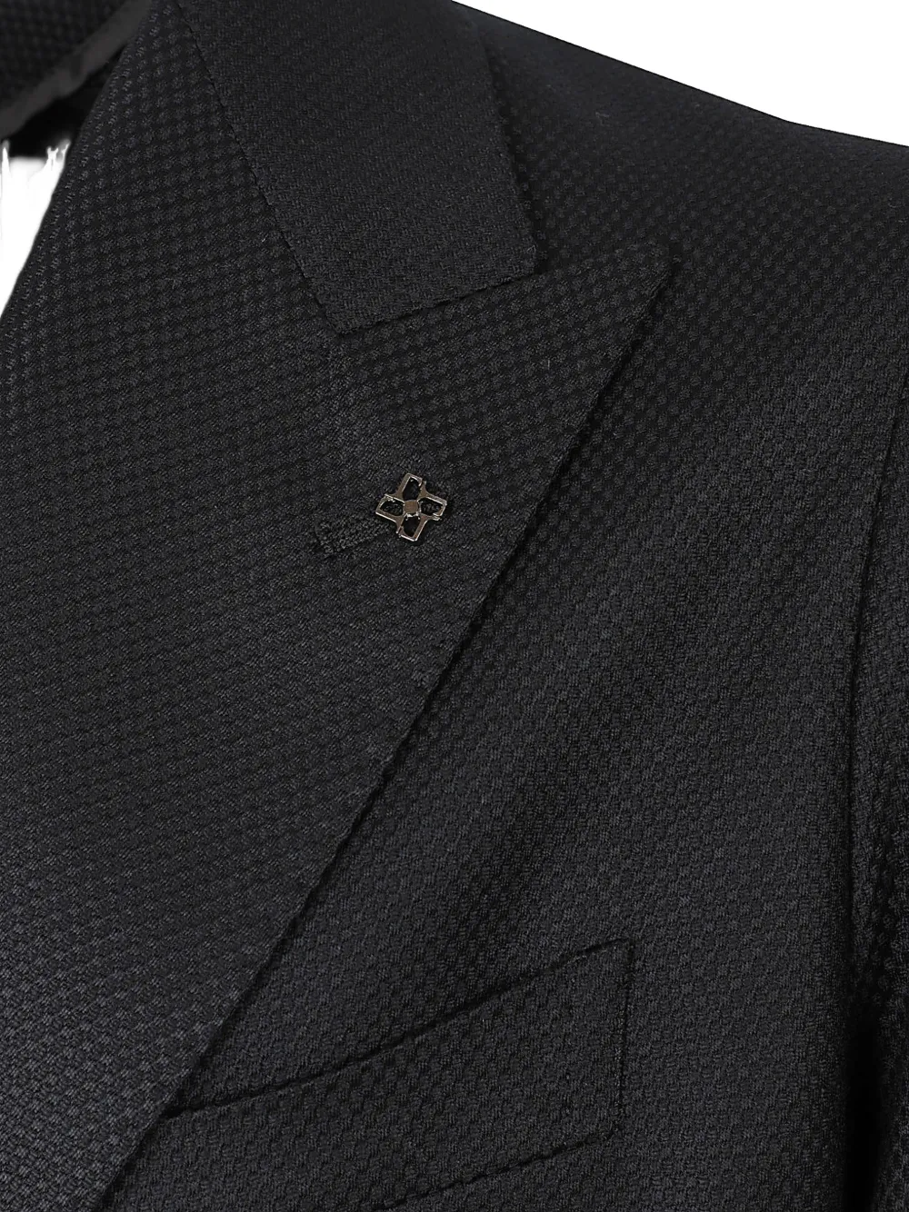 Tagliatore double-breasted peak-lapels blazer Zwart