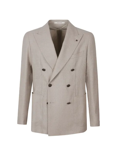 Tagliatore double-breasted peak-lapel blazer