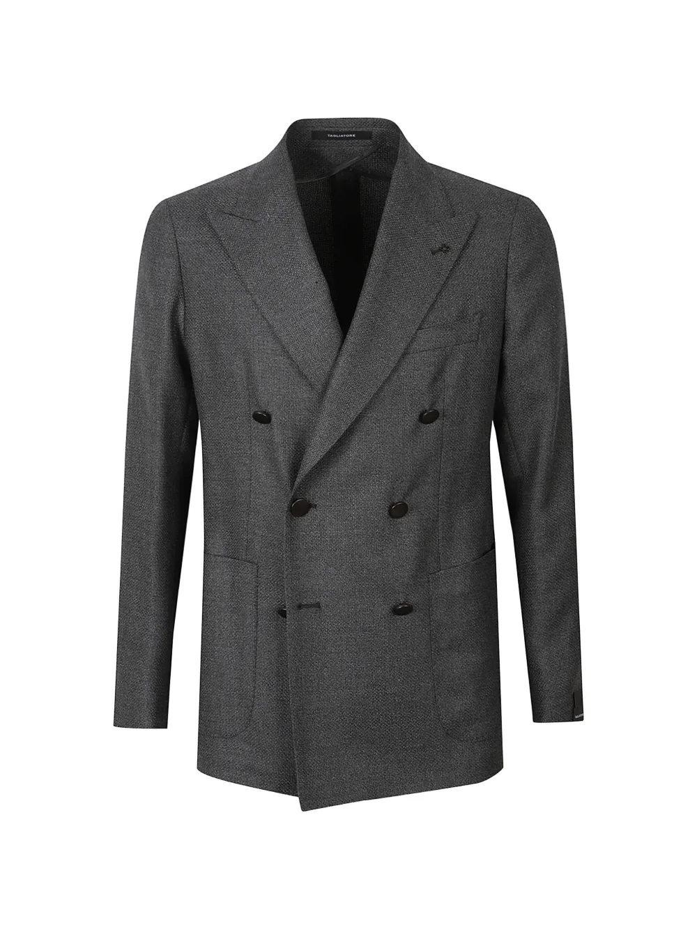 Tagliatore double-breasted peak-lapel coat Grijs