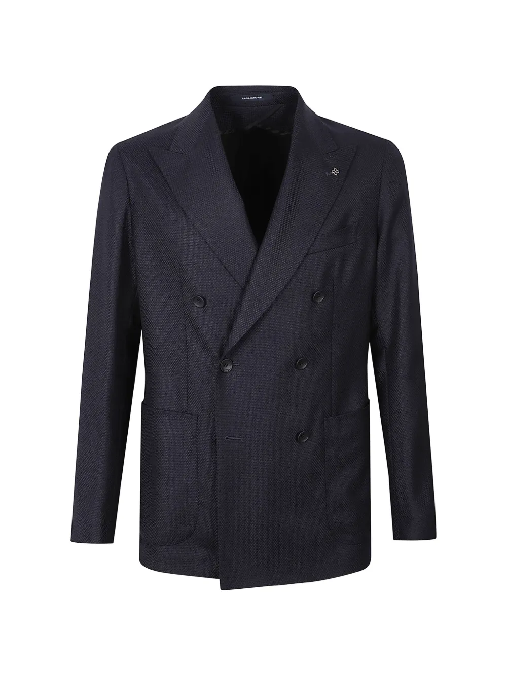 Tagliatore double-breasted peak-lapels blazer Blauw