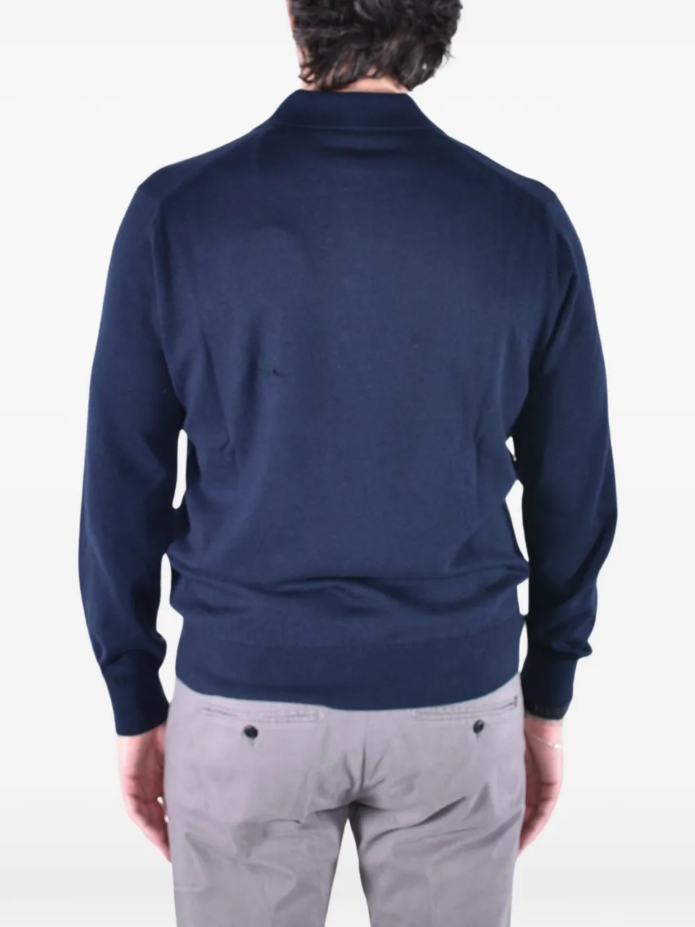 Kangra Poloshirt met lange mouwen Blauw
