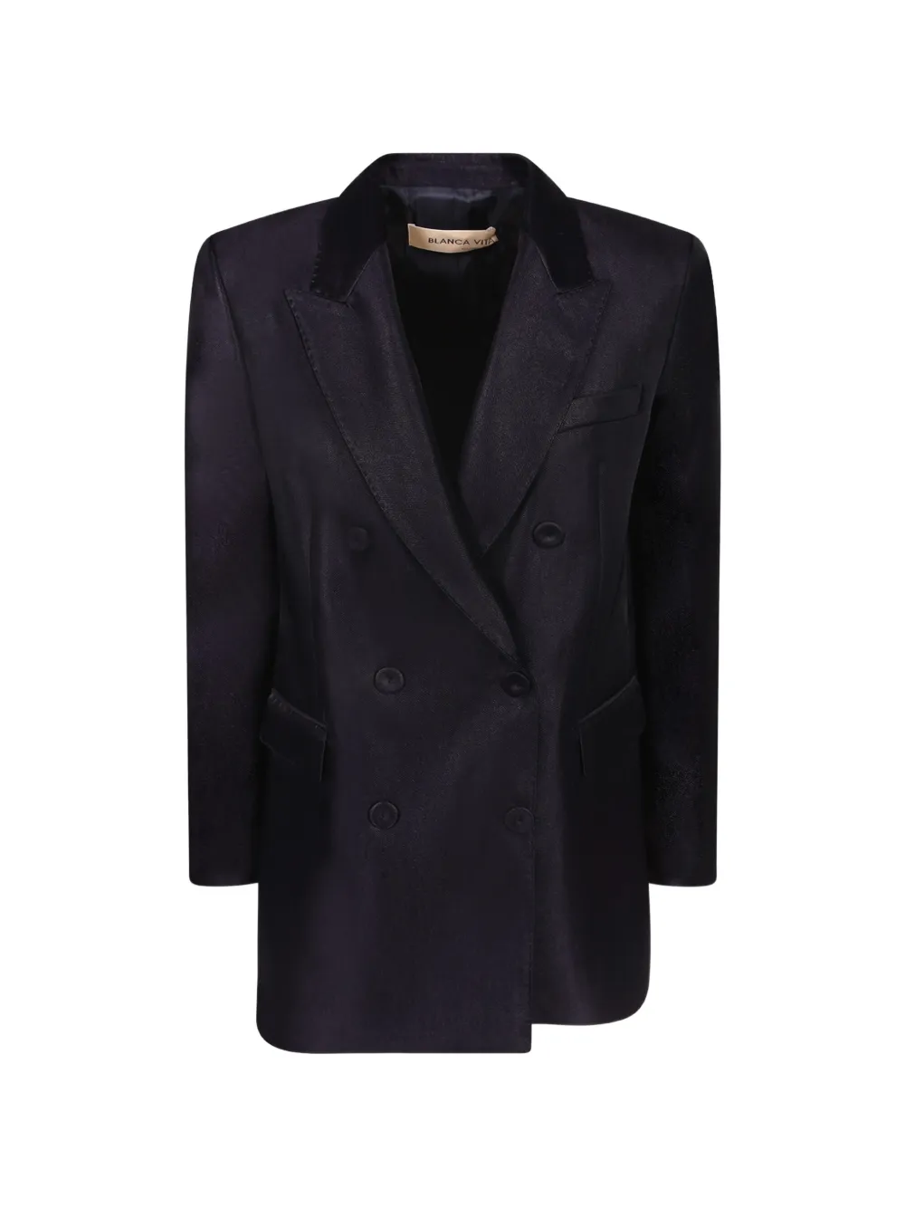 Blanca Vita double-breasted peak-lapel jacket - Blu
