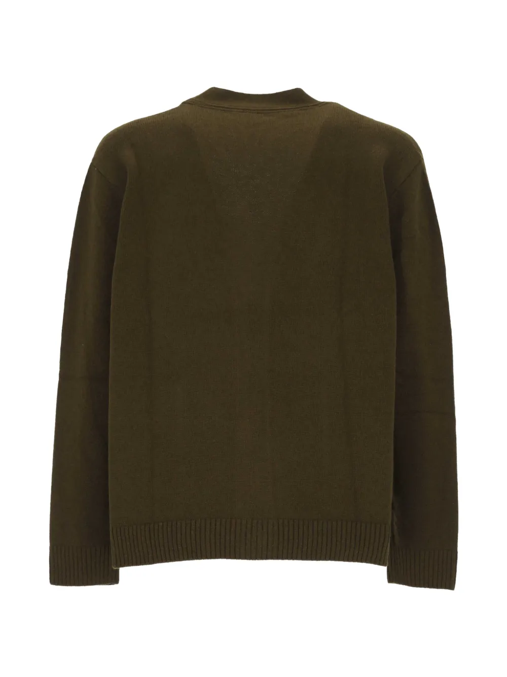 ANERKJENDT Aksinus button-up patch-pocket cardigan Groen