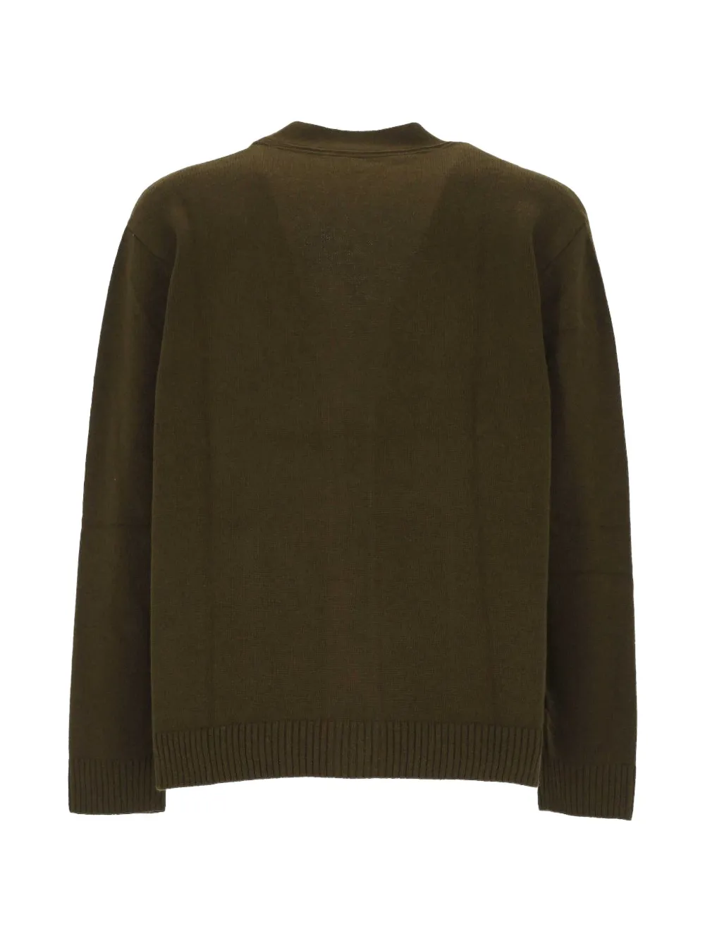 ANERKJENDT Aksinus button-up patch-pocket cardigan Groen