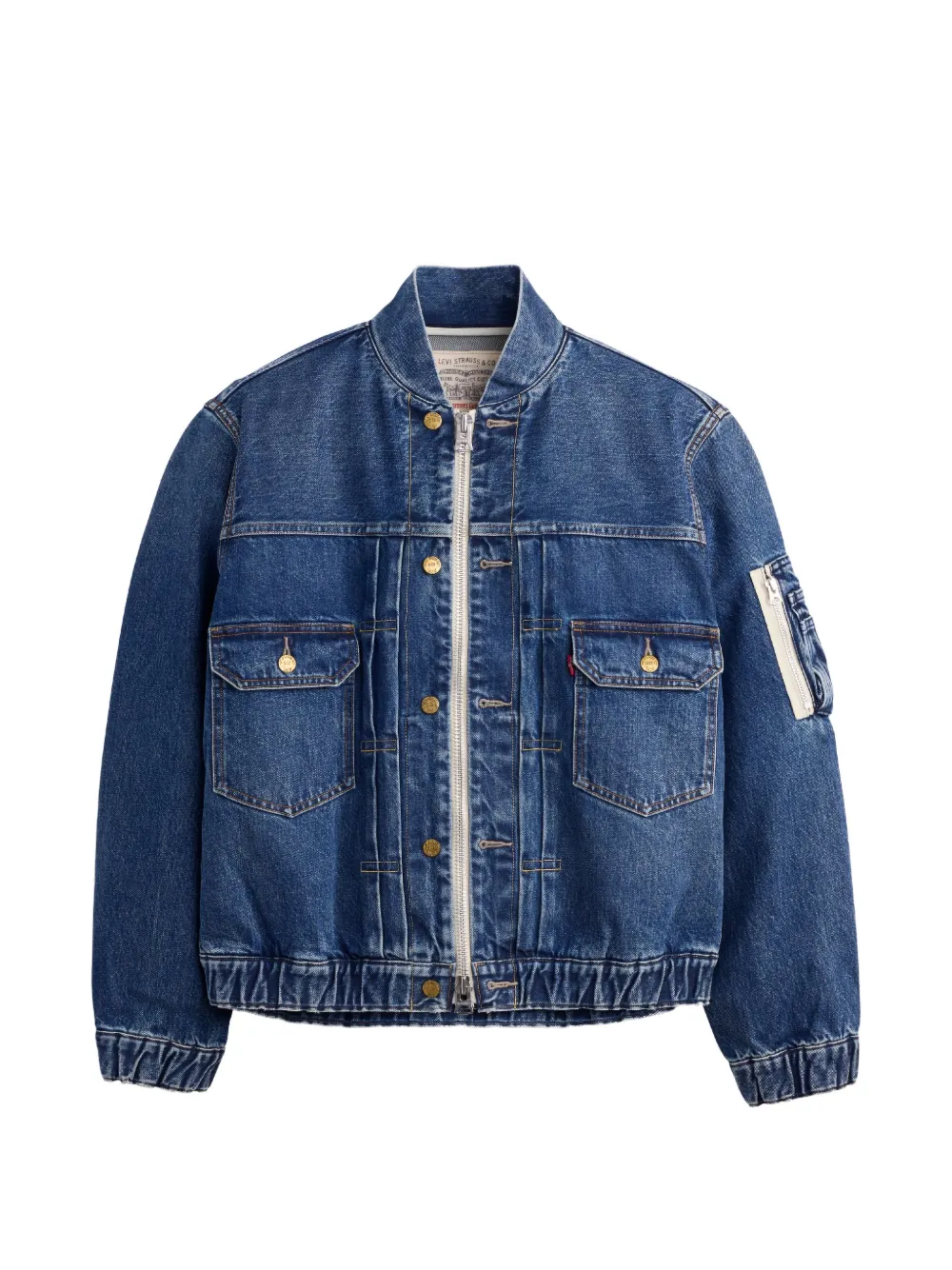 sacai x Levi´s zip-up denim jacket - Blu
