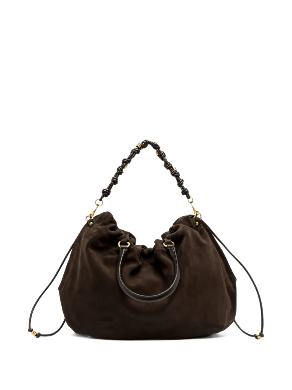 GIANNI CHIARINI large Morgana drawstring tote bag Bruin
