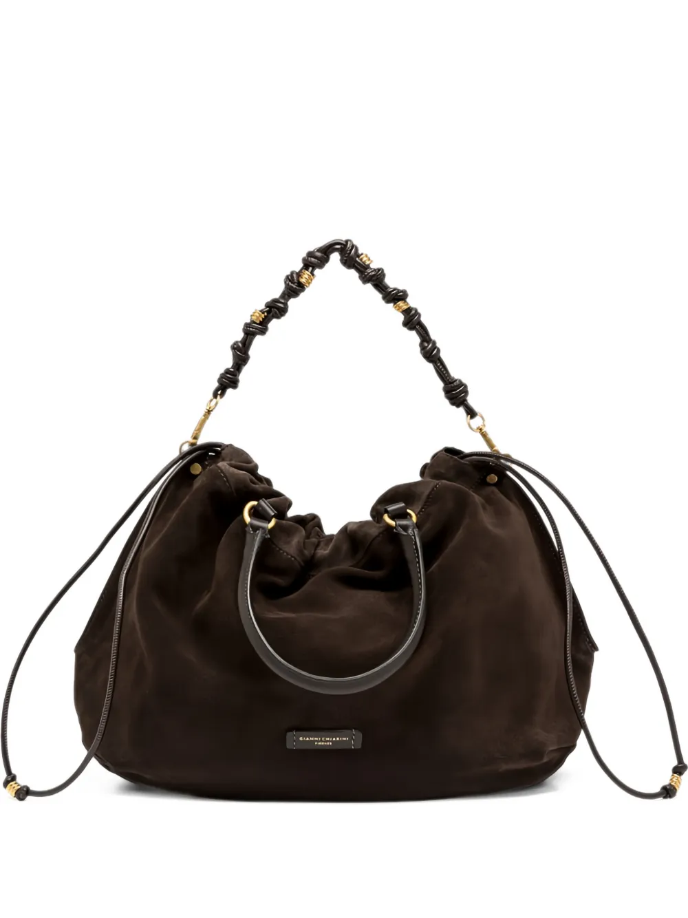 GIANNI CHIARINI large Morgana drawstring tote bag Bruin