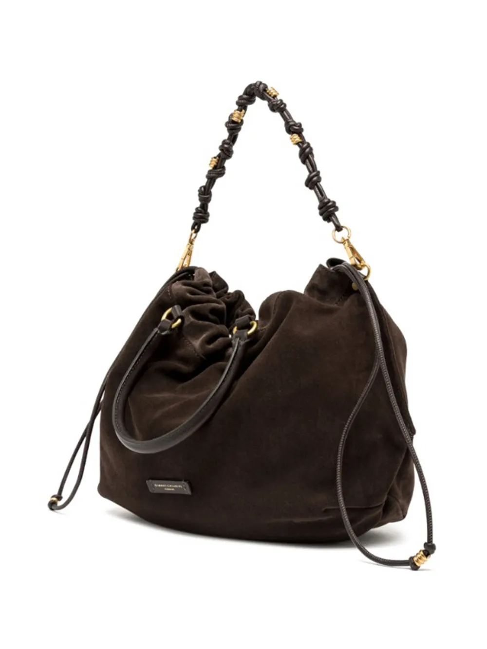 GIANNI CHIARINI large Morgana drawstring tote bag Bruin