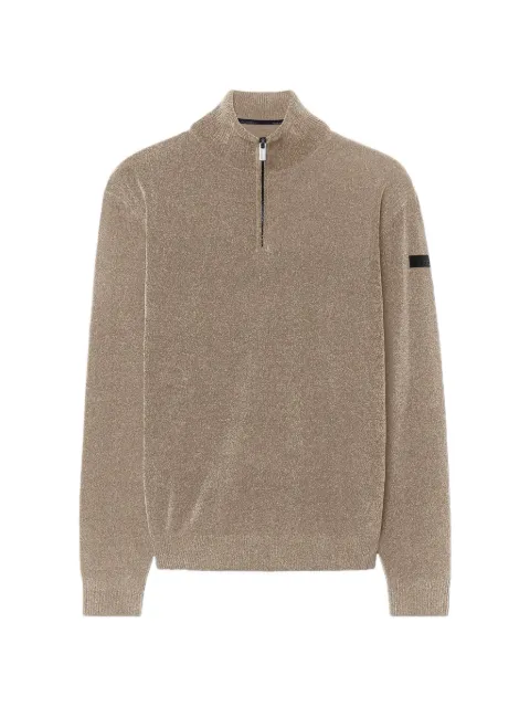 RRD Velvet quarter-zip knitted sweater
