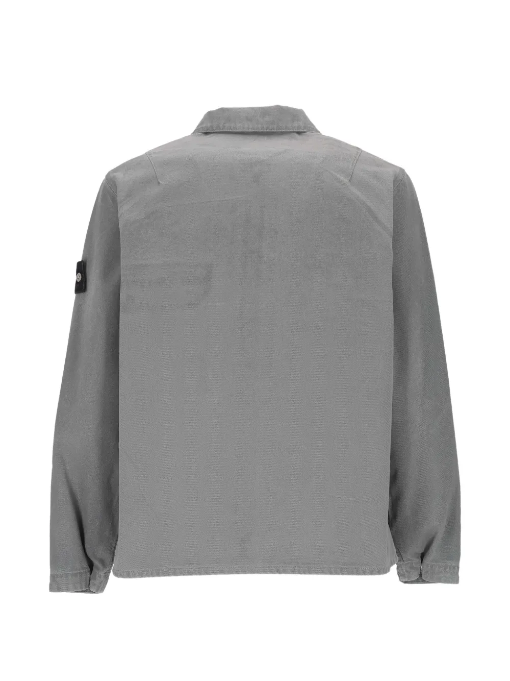Stone Island 1200002 corroded reflective light bull denim-tc shirt Grijs