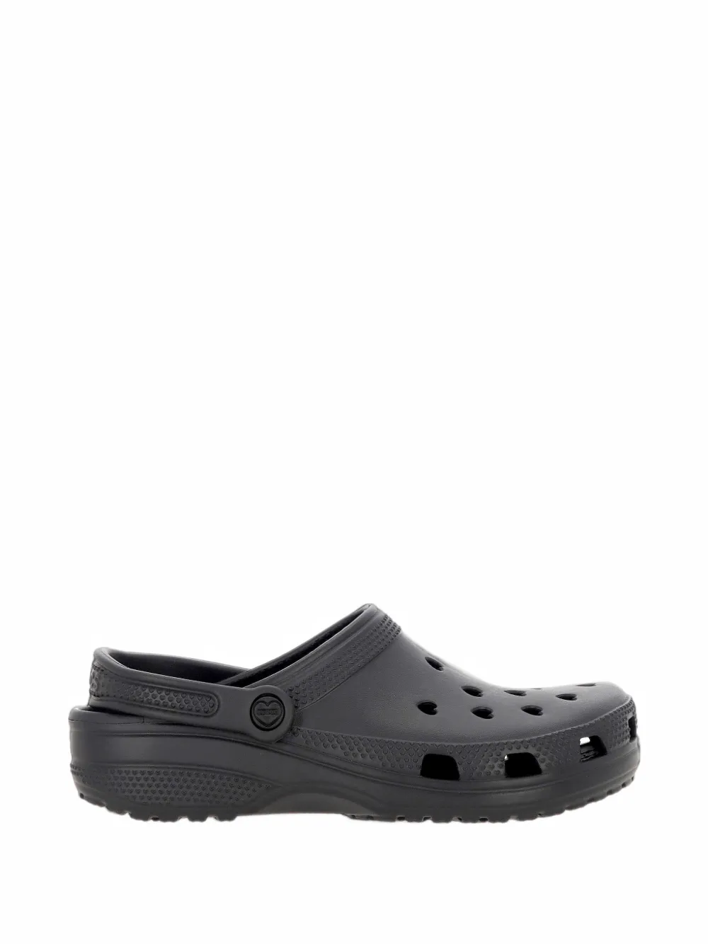 Crocs Classic heart-perforated mules - Schwarz