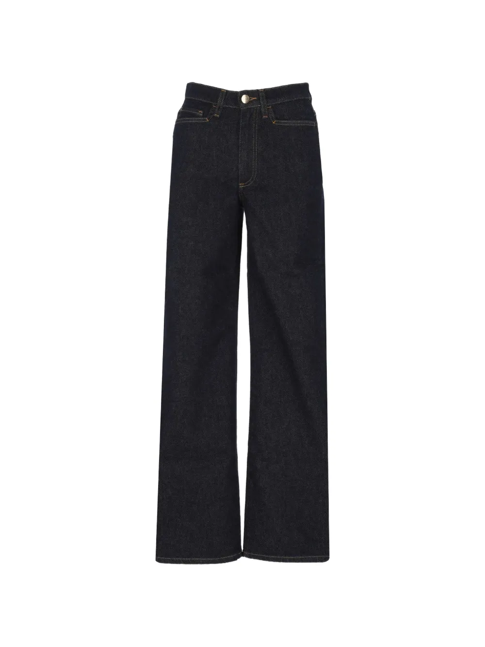 Peuterey high-waisted logo-patch jeans - Blau