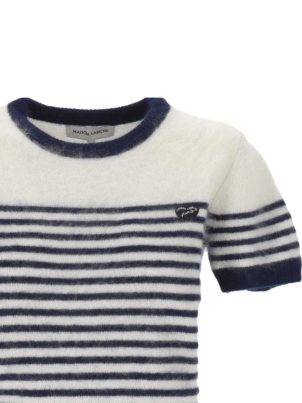 Maison Labiche Gravilliers horizontal-stripe sweater Wit