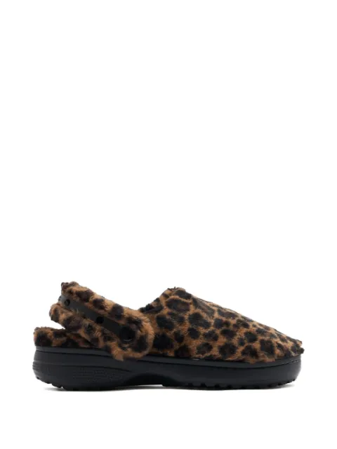 Crocs mules Classic Unfurgettable con estampado de leopardo