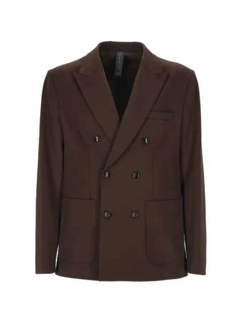 Hosio double-breasted long-sleeve blazer