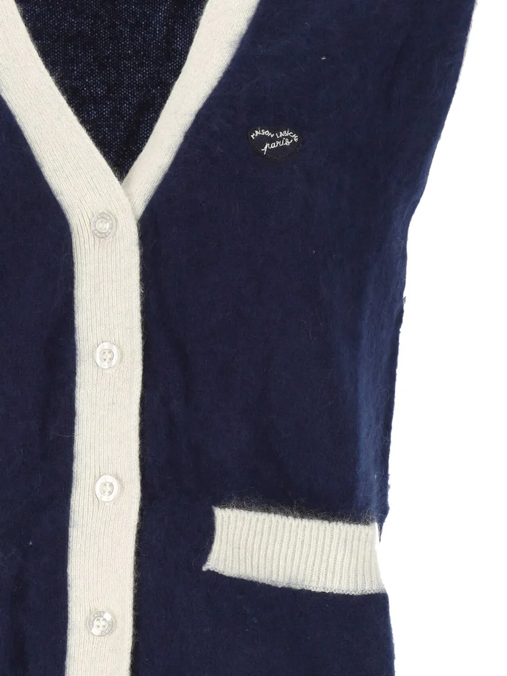 Maison Labiche Servandoni V-neck button-up cardigan Blauw