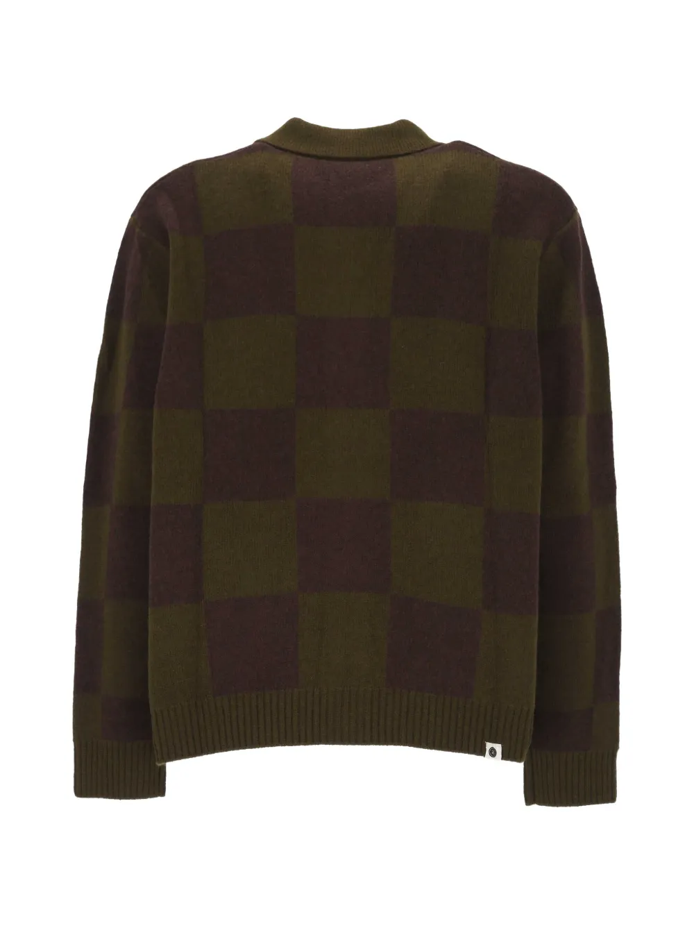 ANERKJENDT Aksinus check-pattern cardigan Groen