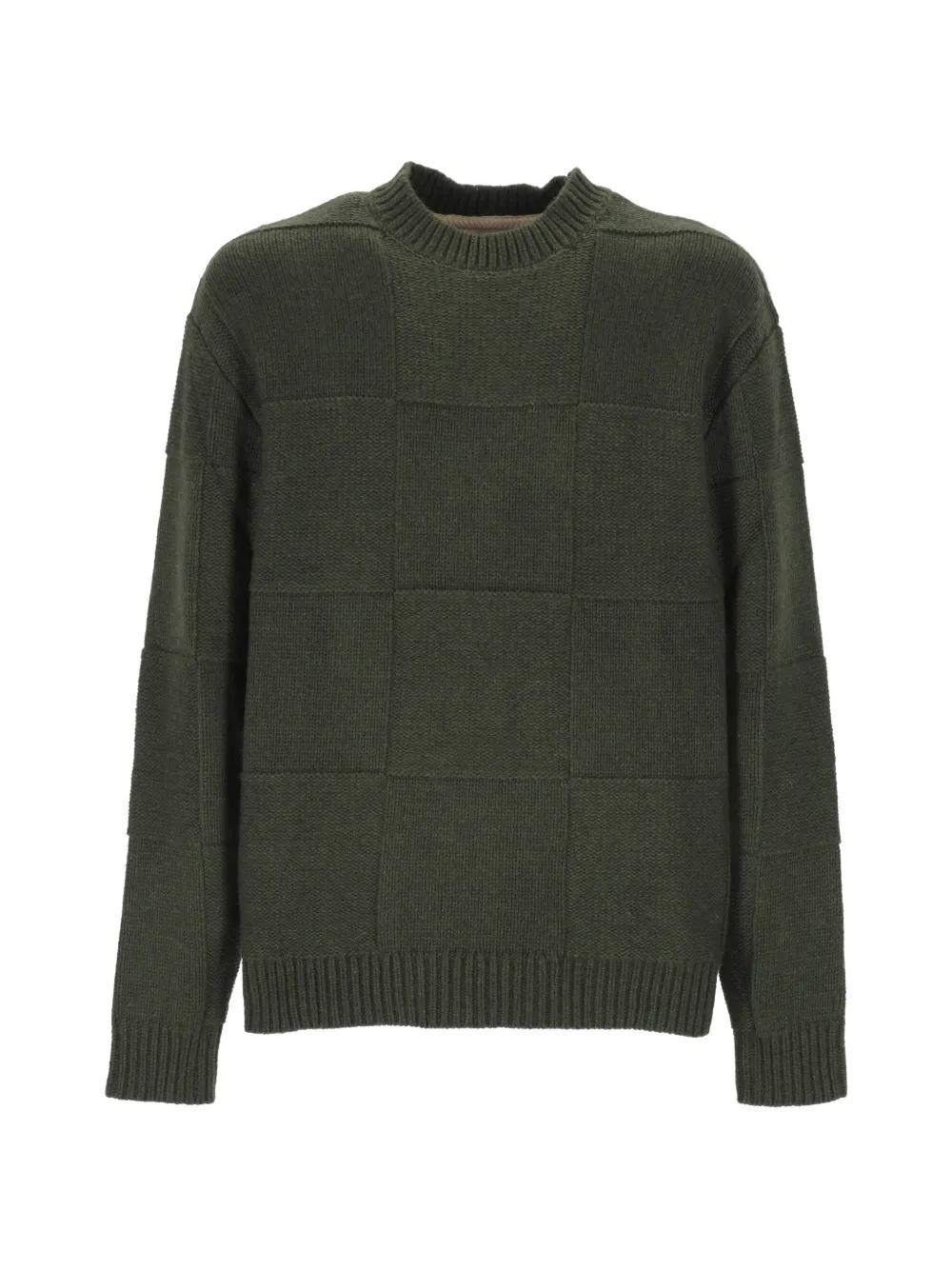 ANERKJENDT panelled knitted sweater Groen