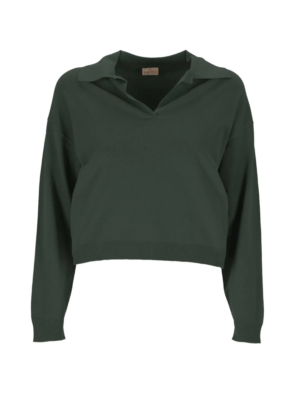 EMME collared knit sweater - Verde