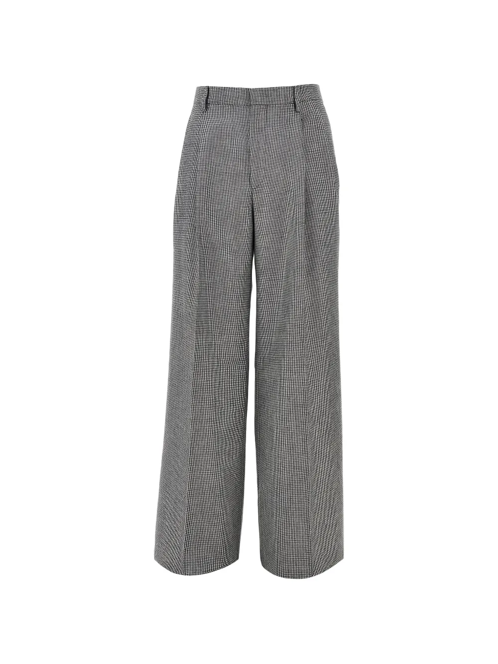 Tagliatore houndstooth-pattern pleated trousers Zwart