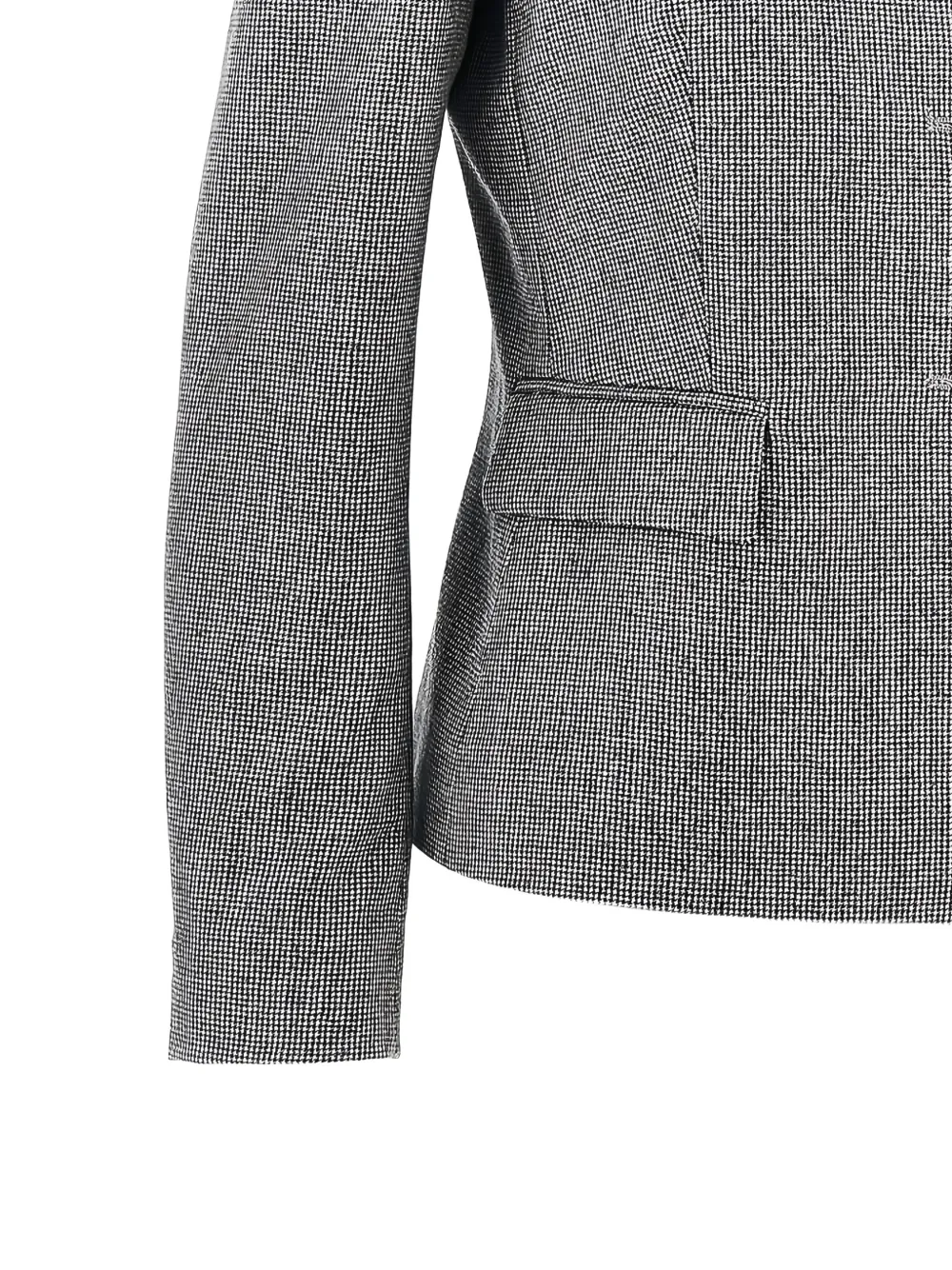 Tagliatore Daria houndstooth wool blazer Wit