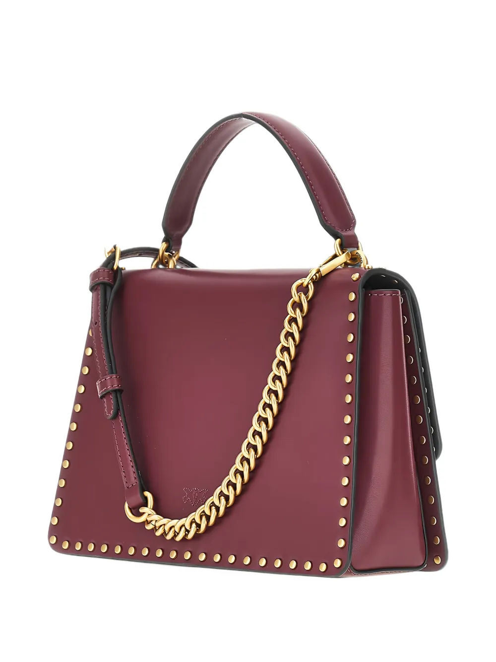 PINKO medium Love Birds stud-embellished tote bag Rood