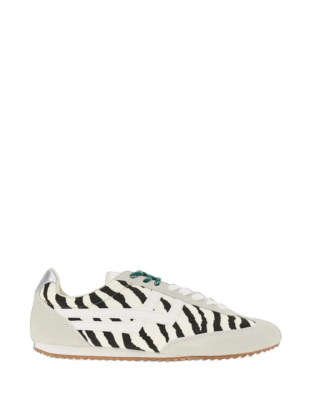 Pro-Keds Racer 77 zebra-print panelled sneakers - Nude