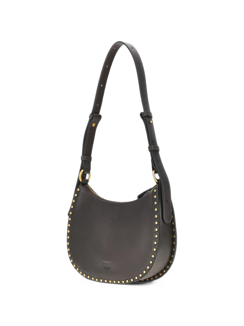 PINKO mini Half Moon stud-embellished shoulder bag Bruin