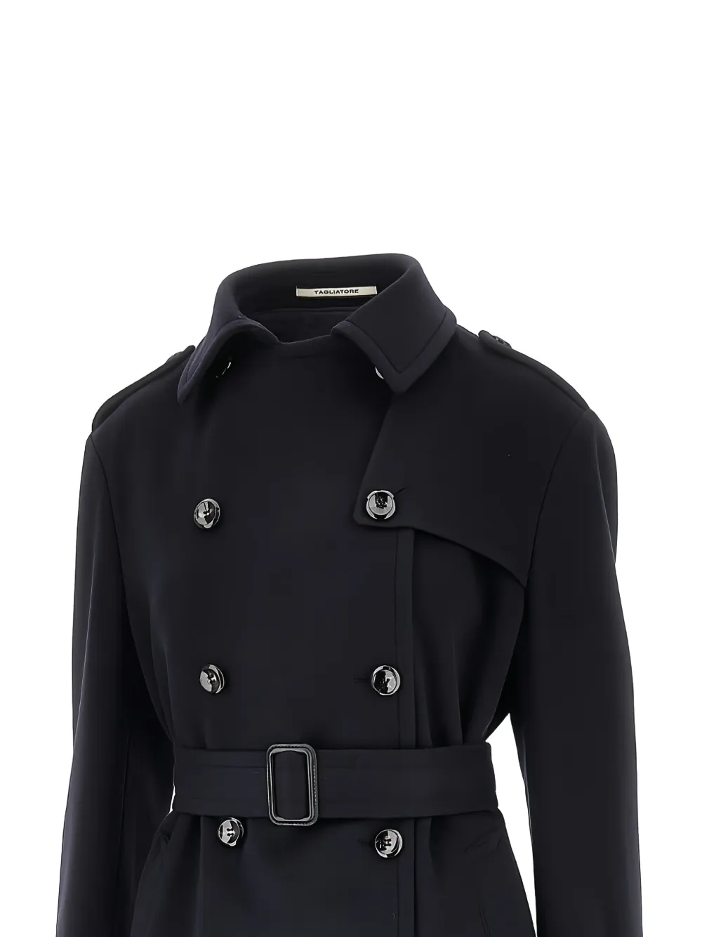 Tagliatore Bonny double-breasted cashmere coat Blauw