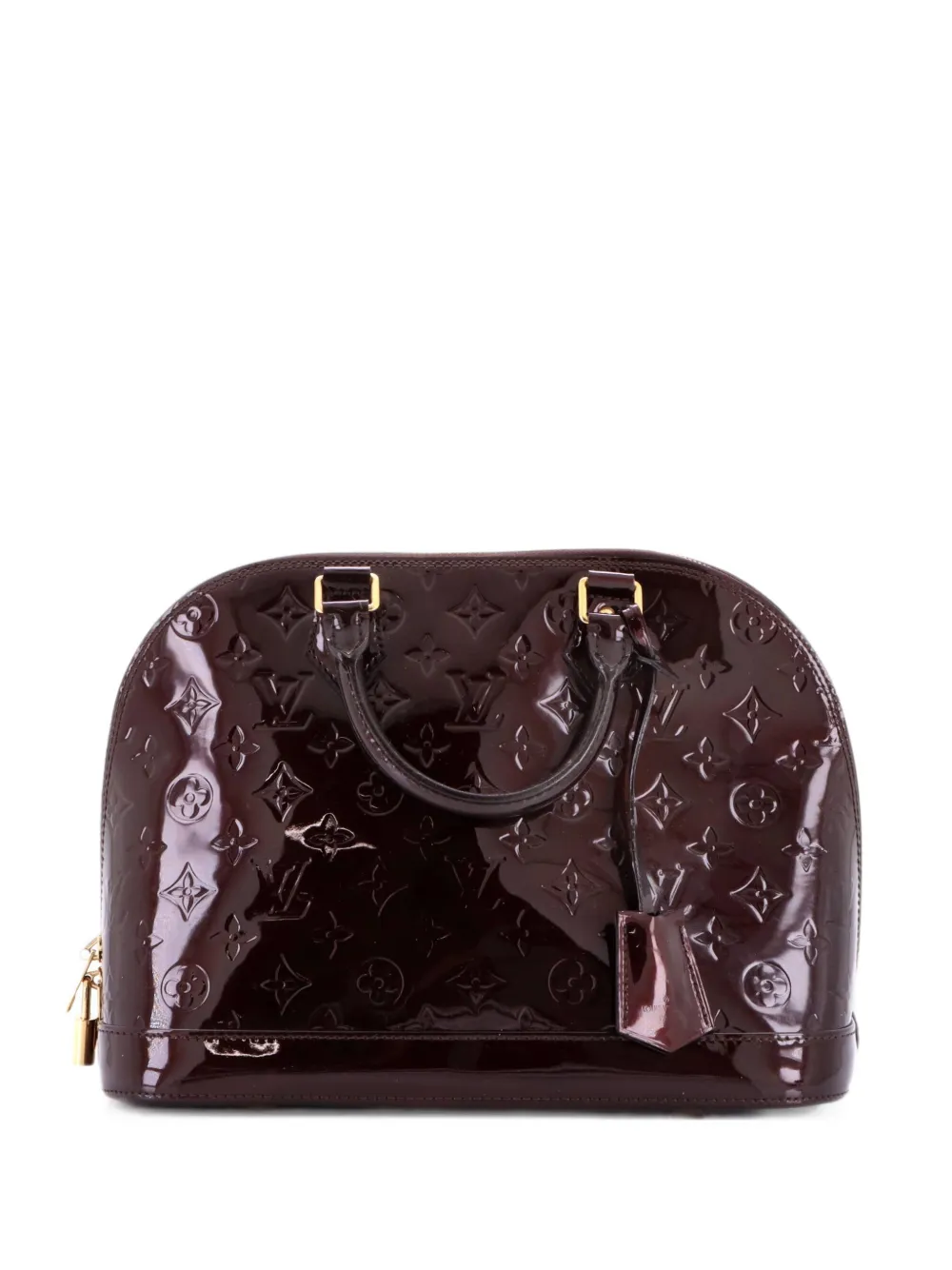 Louis Vuitton Pre-Owned Alma Handbag Monogram Vernis PM satchel - Rosso