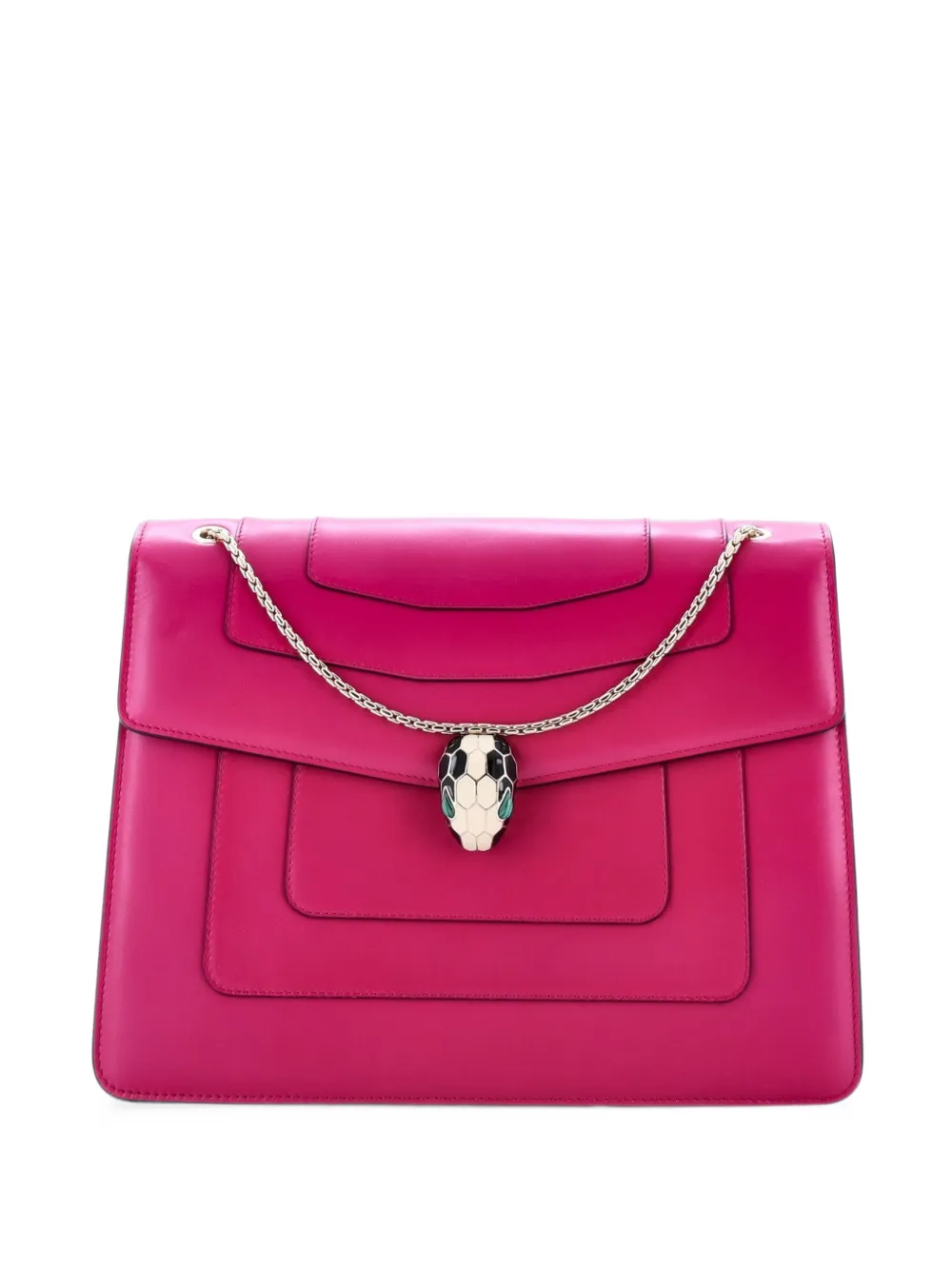 Bvlgari Pre-Owned Serpenti Forever Leather Medium shoulder bag - Rosa
