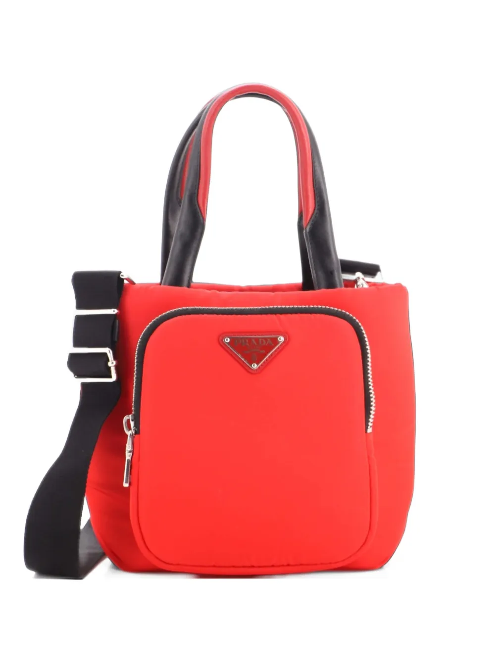 Prada Pre-Owned Cargo Nylon Small tote bag - Rosso