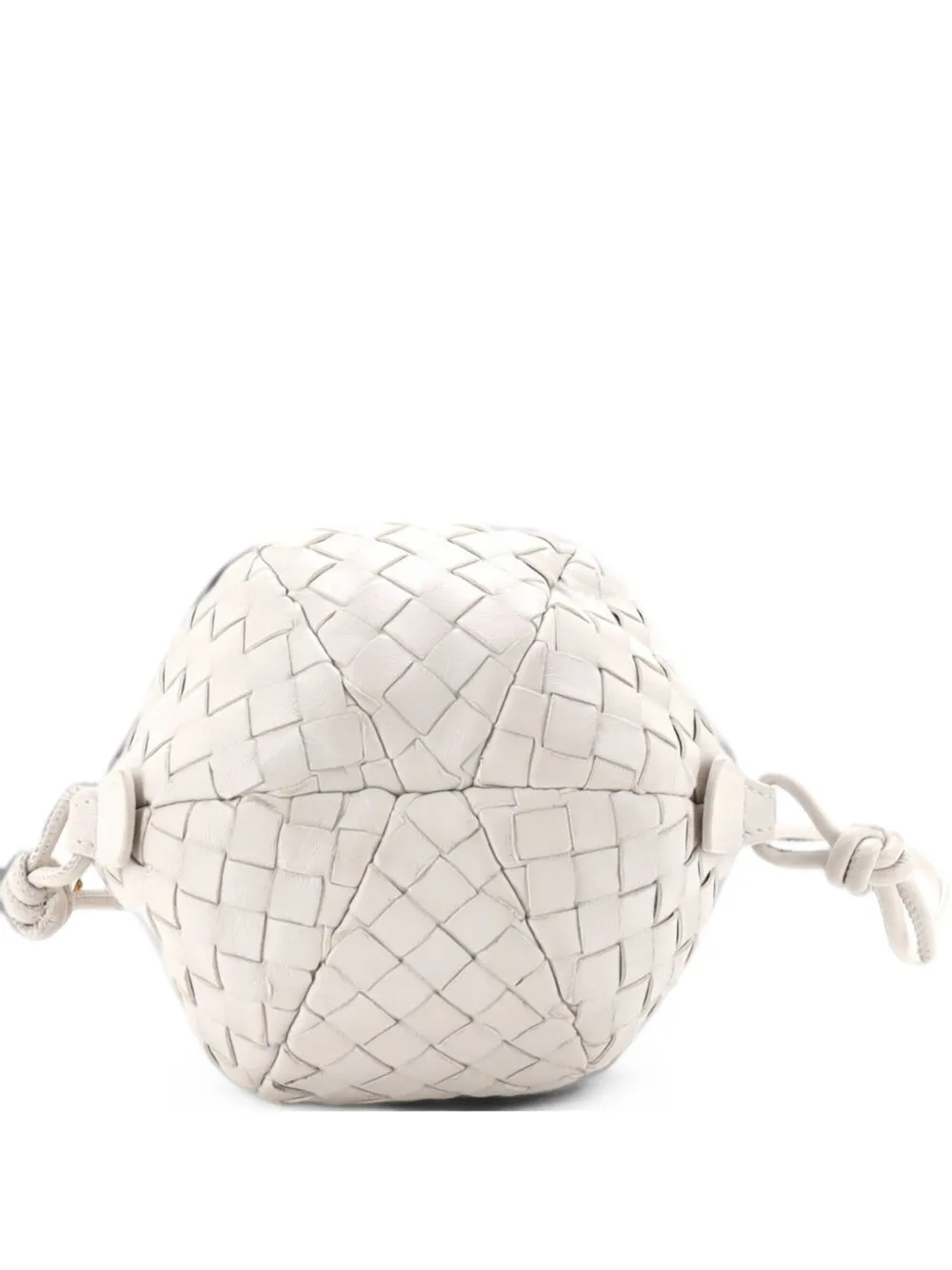 Bottega Veneta Pre-Owned Mava Intrecciato Nappa Mini crossbody bag - Bianco