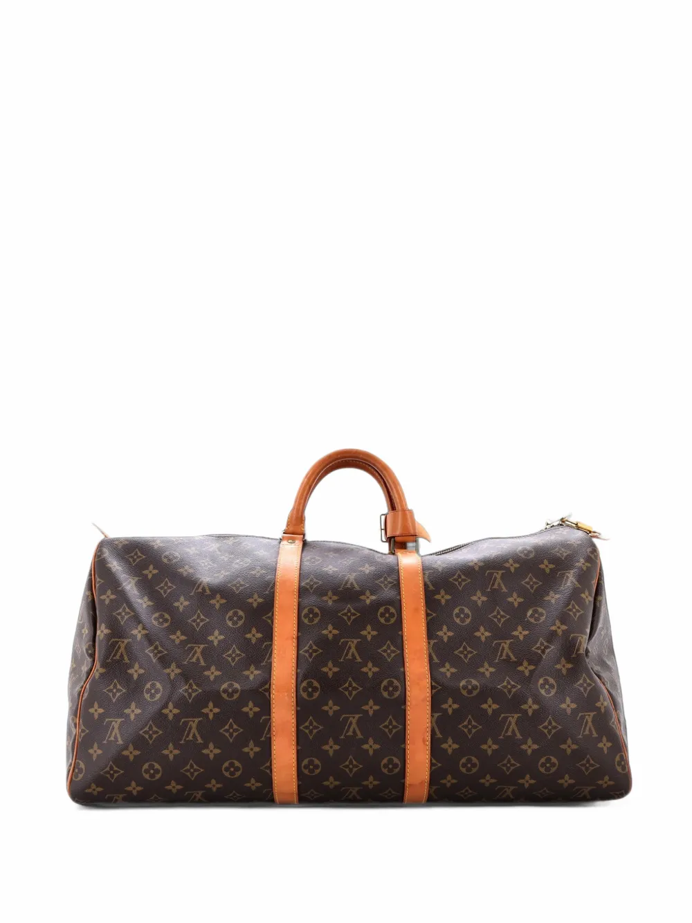 Louis Vuitton Pre-Owned Keepall Bandouliere Bag Monogram Canvas 55 travel bag - Marrone