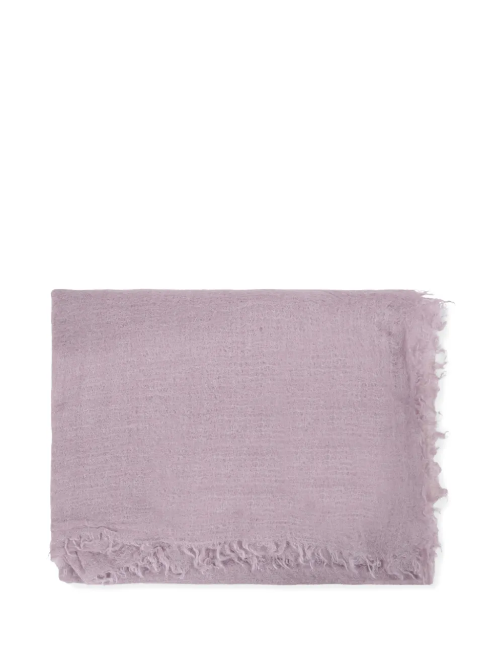 Rick Owens Follo frayed scarf Paars