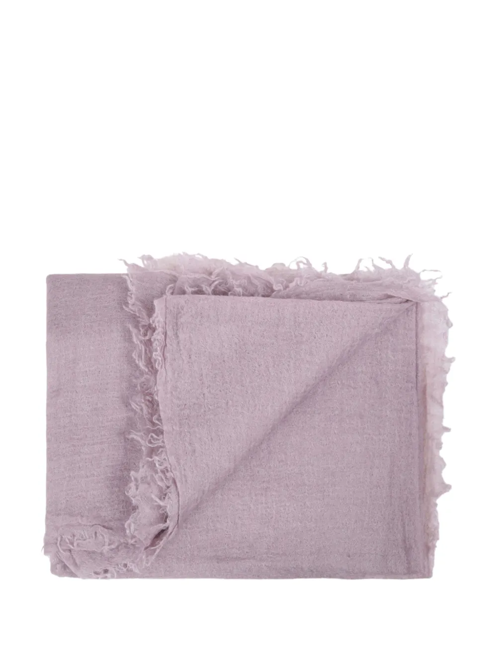 Rick Owens Follo frayed scarf Paars